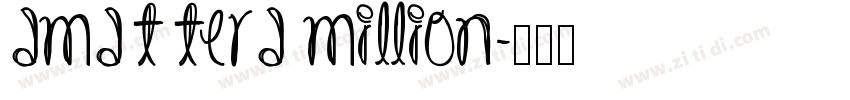 Amattera Million字体转换